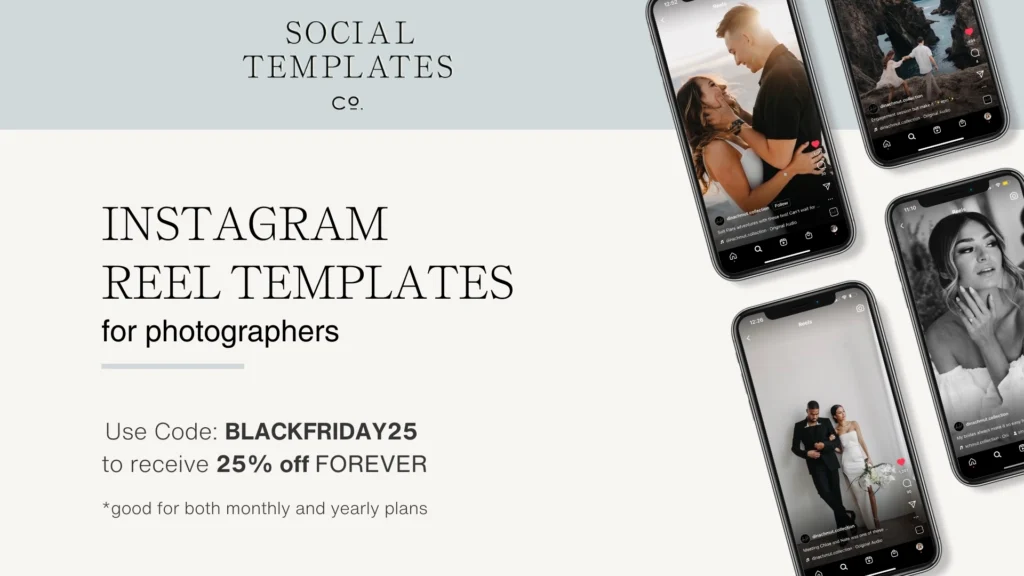 Social Templates Co Black Friday photography deal