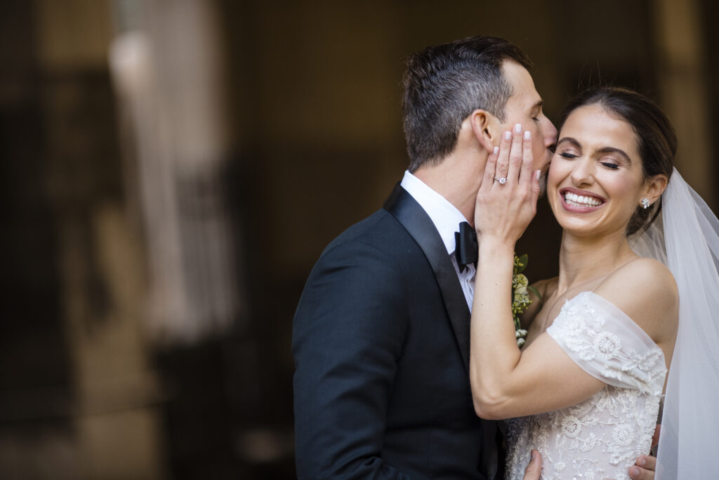 A Couple Kissing photo from susan stripling's wedding photography portfolio 