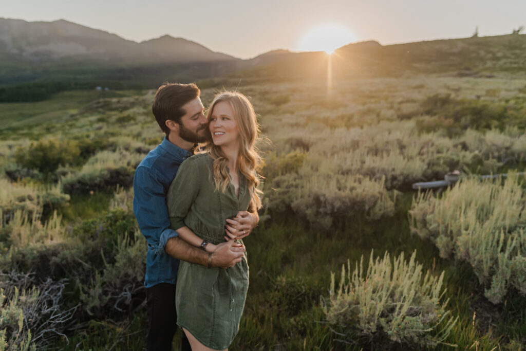 Lingering Embrace - creative couple pose idea for photoshoot