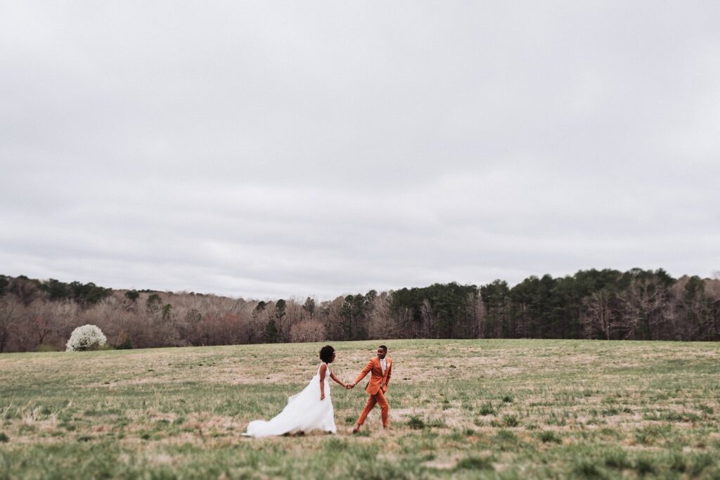 Holding Hands - creative couple pose idea for photoshoot